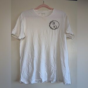 All Saints Men’s White Graphic Short Sleeve Crew Tee